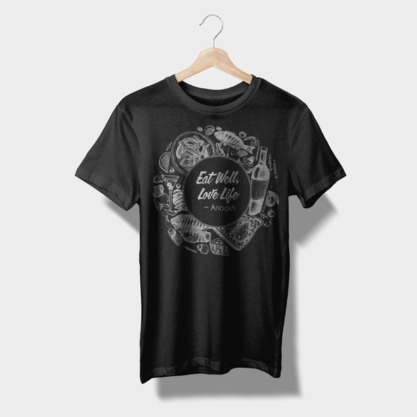 Eat Well, Love Life Illustrated T-Shirts